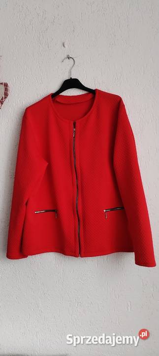 Pikowana narzutka kurteczka żakier r 50 Inny materiał Równe sprzedam