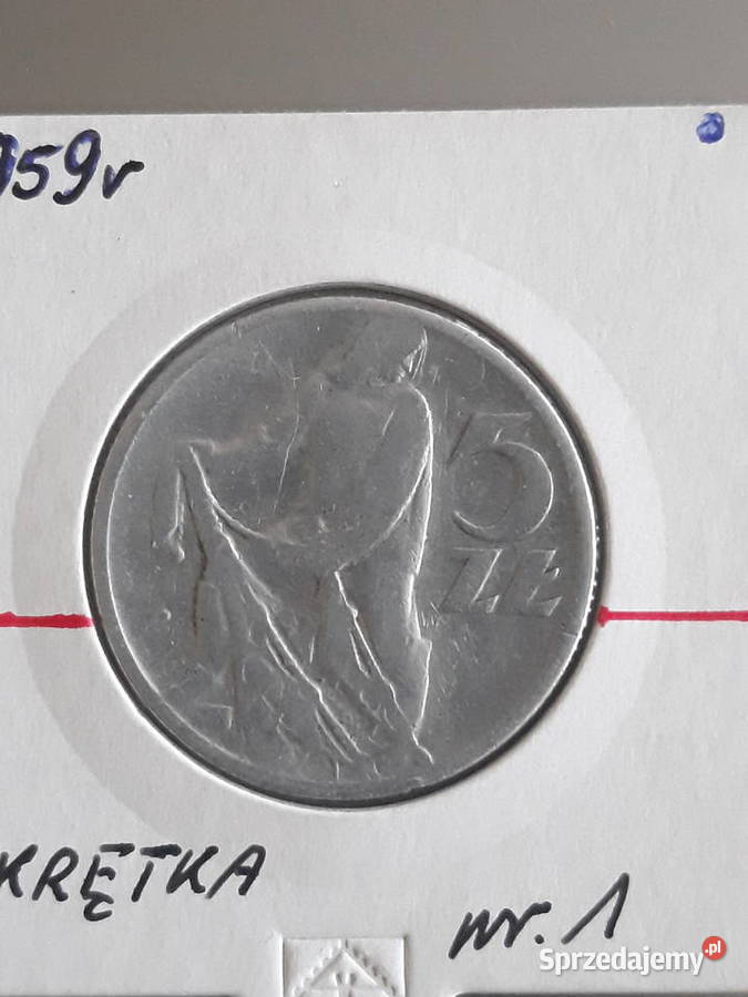 5 Rybak 1959 r 1 skrętka Numizmatyka