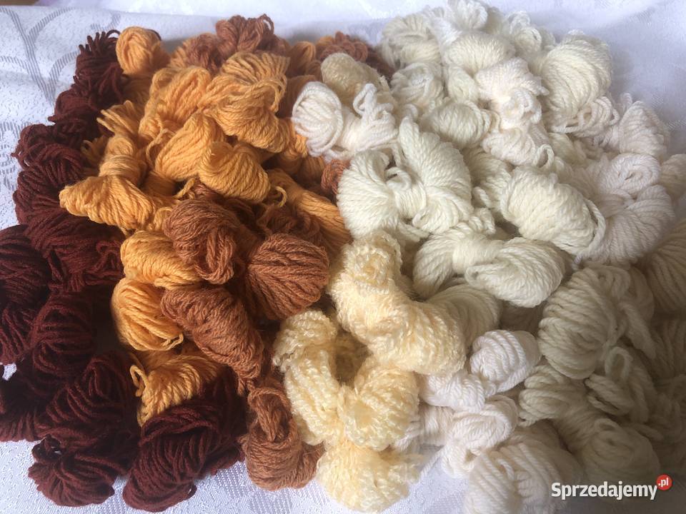 wełnawłóczka resztki do nauki zabawek igielników Rękodzieło Zegrze sprzedam