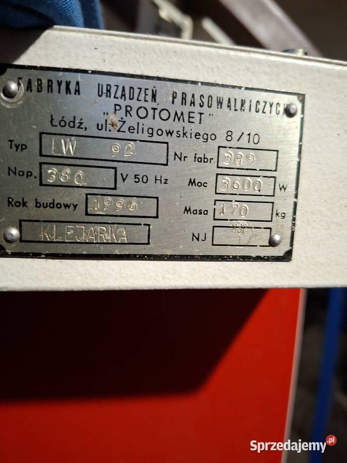 Klejarka do międzypodszewek maszyna obuwnicza Ostrowiec Świętokrzyski