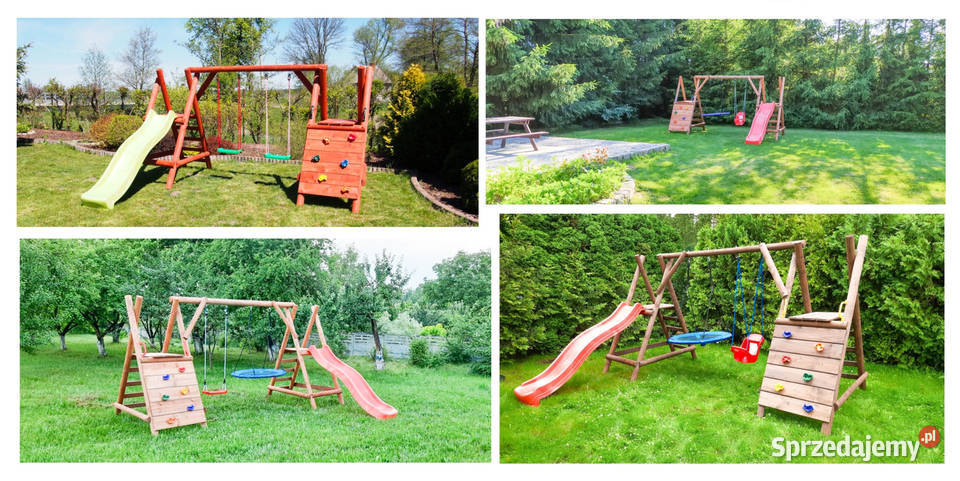 Plac Zabaw do Ogrodu GOOFY Ślizg 2xHuśtawka Szczecin
