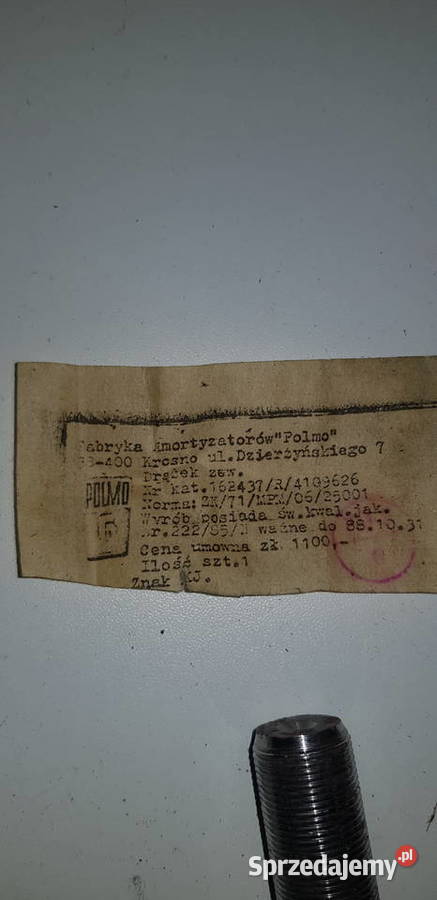 FSO 125P POLONEZ końcówka drążka kierowniczego Zawieszenie i układ kierowniczy