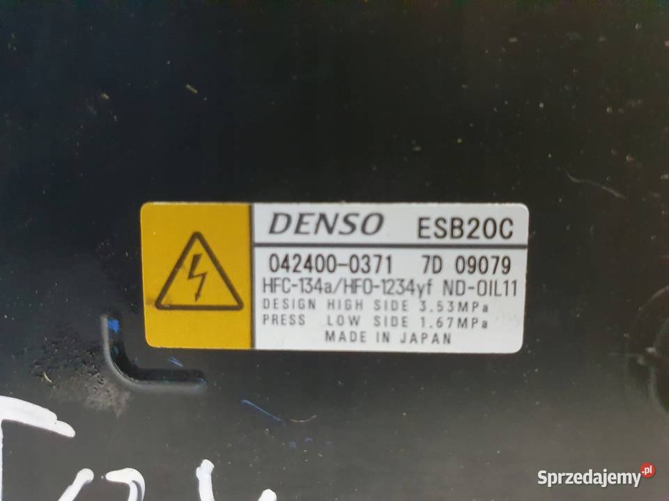 SPRĘŻARKA KLIMATYZACJI Toyota Prius IV 18 pompa