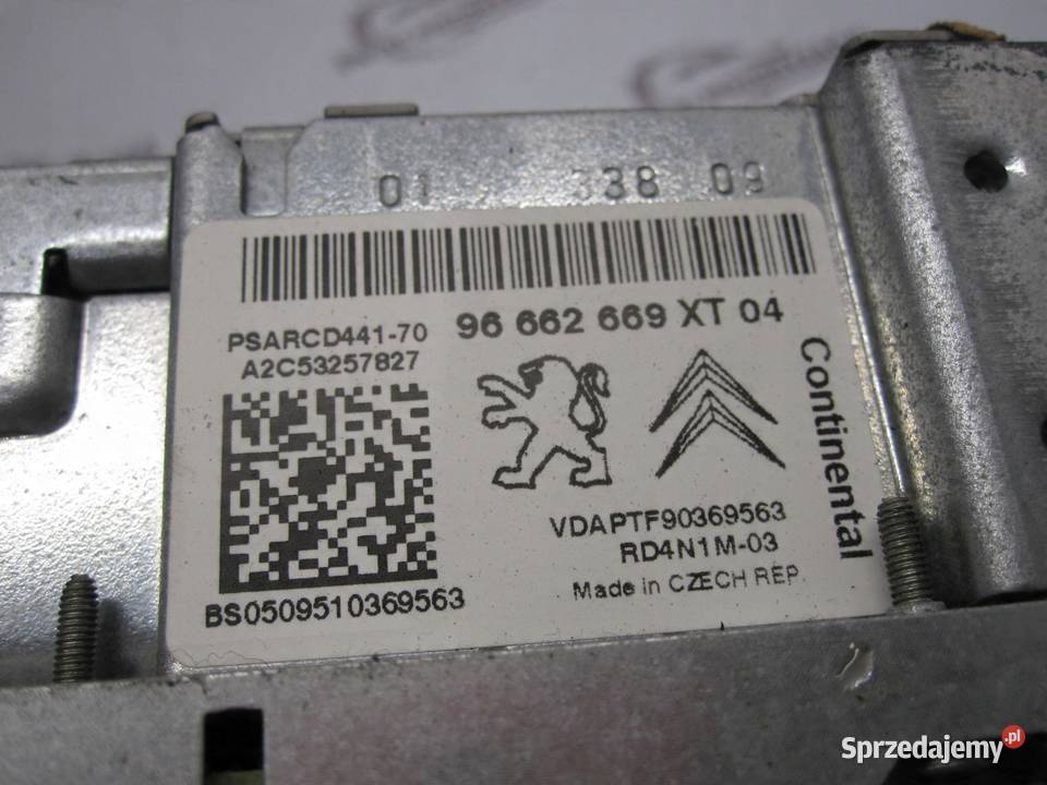 CITROEN DS3 10r radio CD schowek 96662669XT