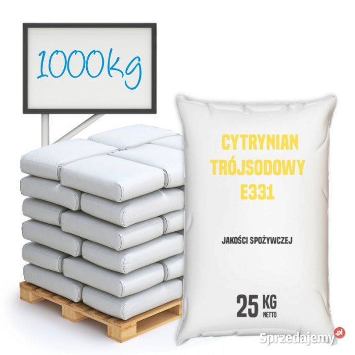 Cytrynian trójsodowy spożywczy E331 1000 wysyłka