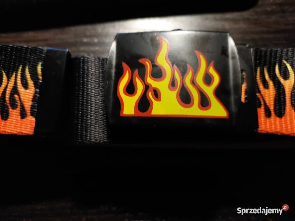 Parciany pasek do spodni płomienie Nowy dolnośląskie Wrocław