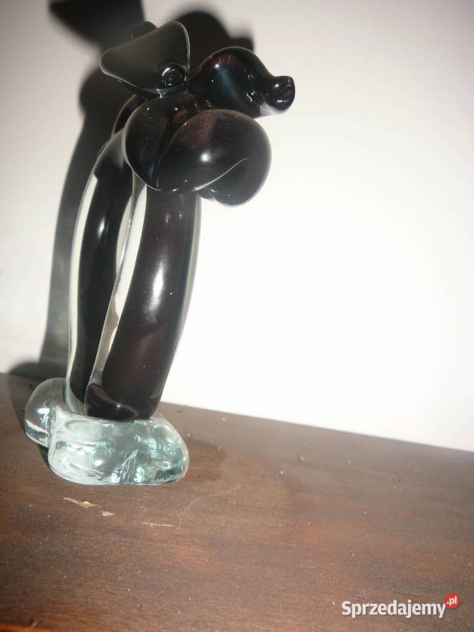 Rzeźba brązowy pies szkło Figurki i rzeźby dolnośląskie Wrocław