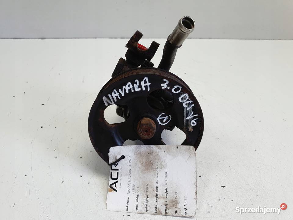 Nissan Navara III 30 V6 DCI POMPA WSPOMAGANIA Układ kierowniczy Janów