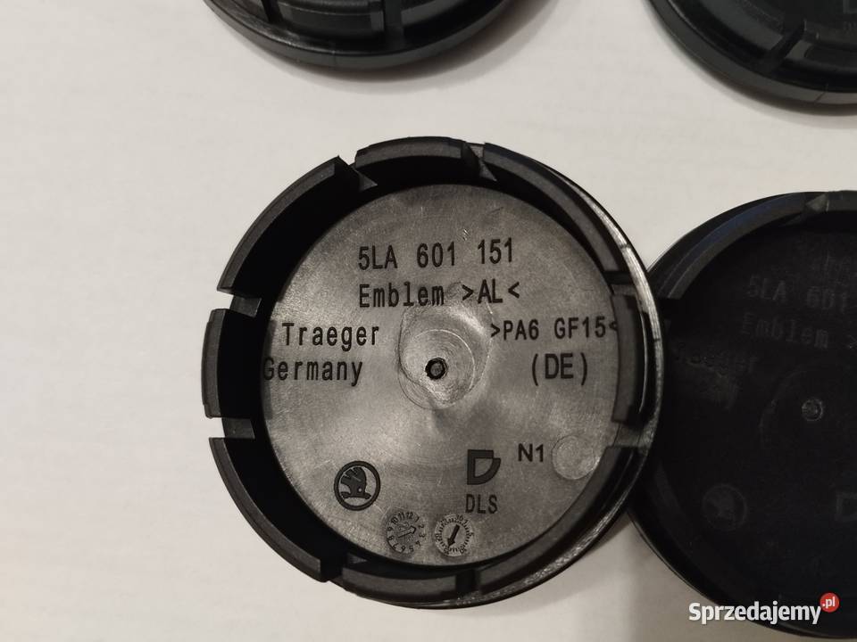 4 nowe oryginalne OE Skoda dekielki kapselki łódzkie