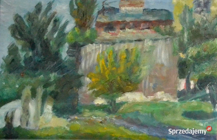 Widok z dali olej aut Renata Bulicz Wojtkiewicz mazowieckie Warszawa