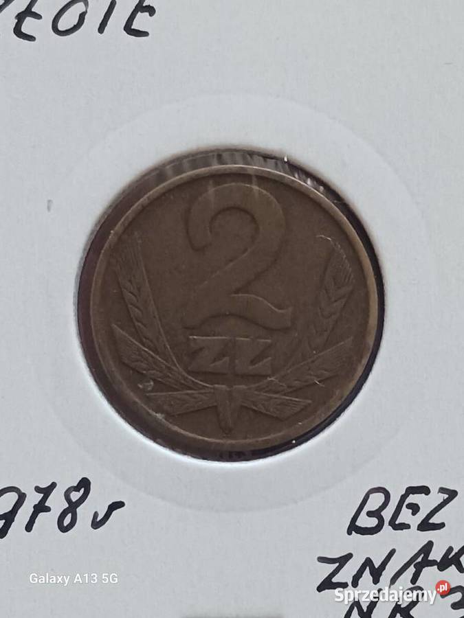 2 złote 1978 r bez znaku mennicy 3 najniższy wielkopolskie Konin