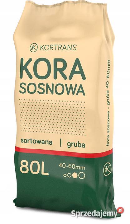 Kora sosnowa gruba 4060 mm worek 80 litrów Pozostałe Bełk