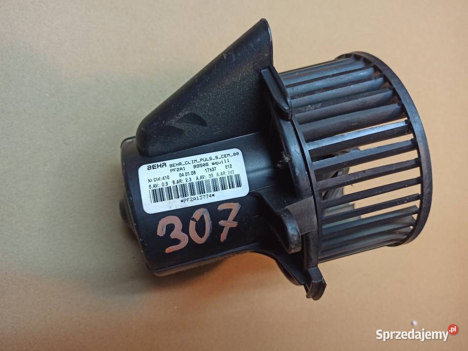 Peugeot 307 Dmuchawy Citroen C4 Wentylator