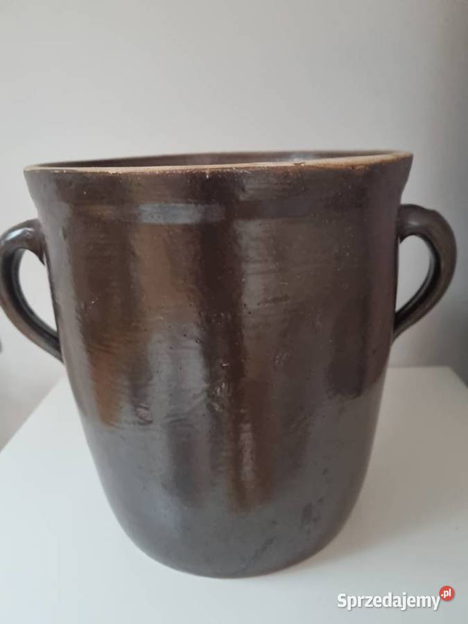 Duży gGarnek kamionkowy PRL 7 litrów Bochnia lubelskie Lublin