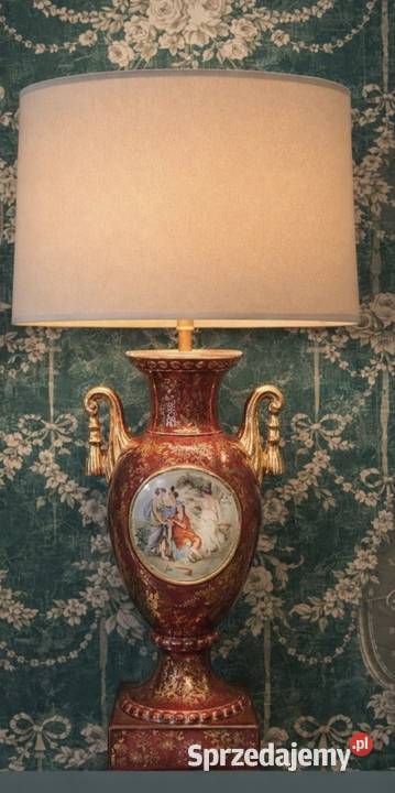Lampa Empire Ware England z 2 uchwytami
scenką w Pabianice