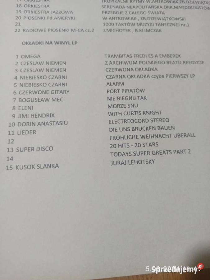 Płyty winylowe i okładki Mierzeszyn