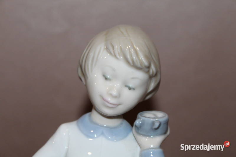 Figurka chłopca z zegarkiem Zaphir 589 Szczecin sprzedam