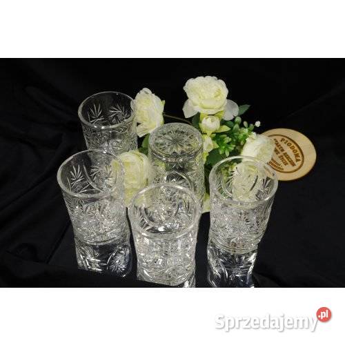 Komplet kryształowych szklanek do whisky 5 sztuk śląskie sprzedam