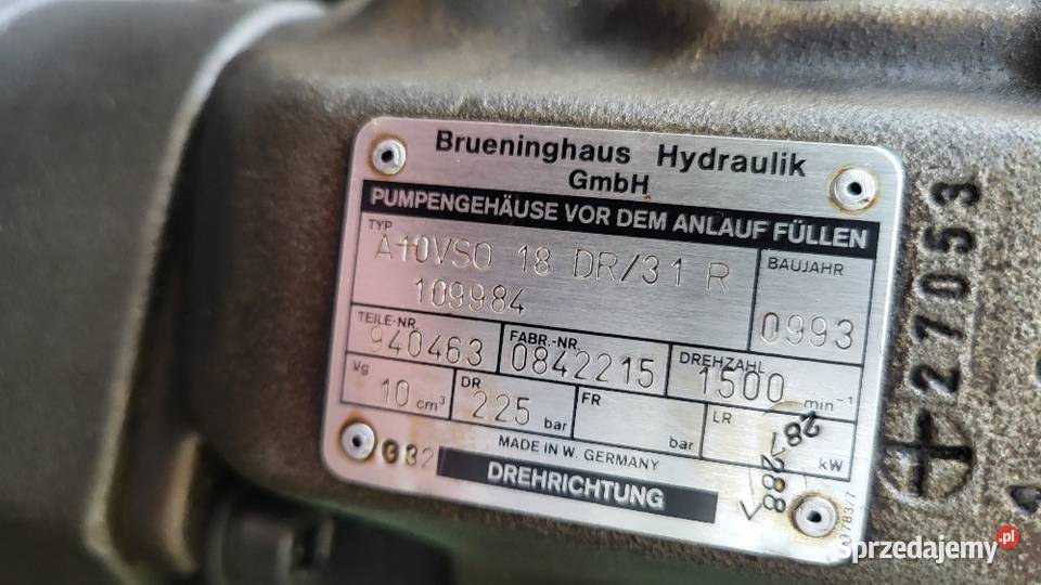 Zespół pomp Moog RKP 63 Brueninghaus A10VSO Białogard