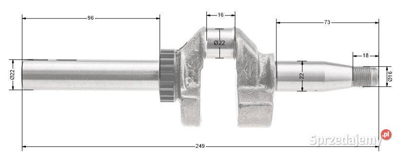 Wał korbowy BS Series 400 500 CZĘŚĆ ORYGINALNA Opalenica