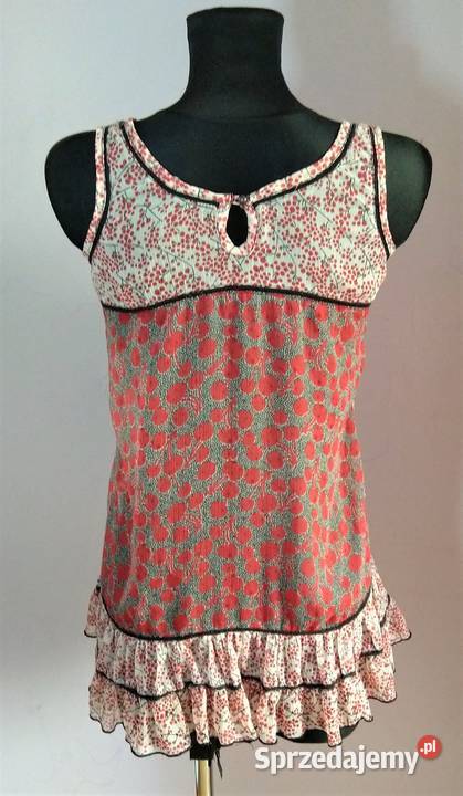 Bluzka tunika mgiełka w wiśnie pin up boho retro Krosno