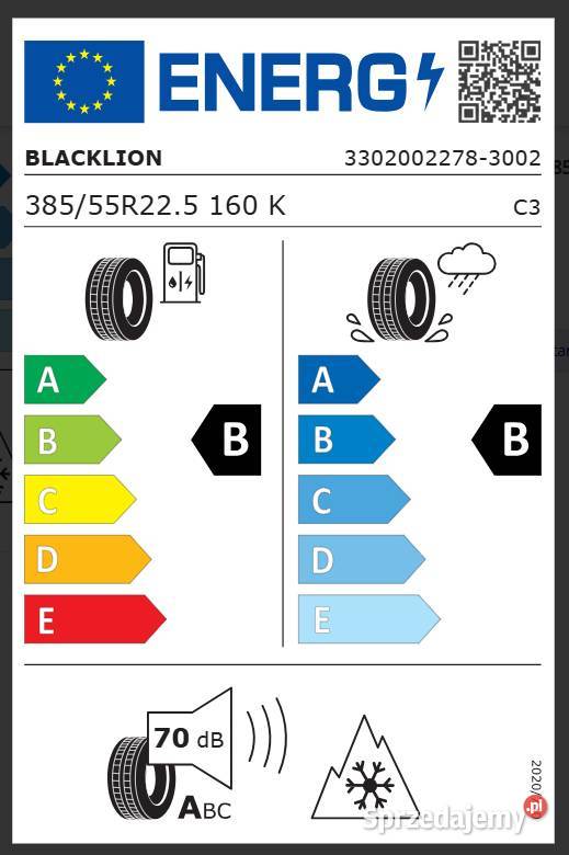 BlackLion BF196 38555 R225 Nowa opona prowadząca Zarębki