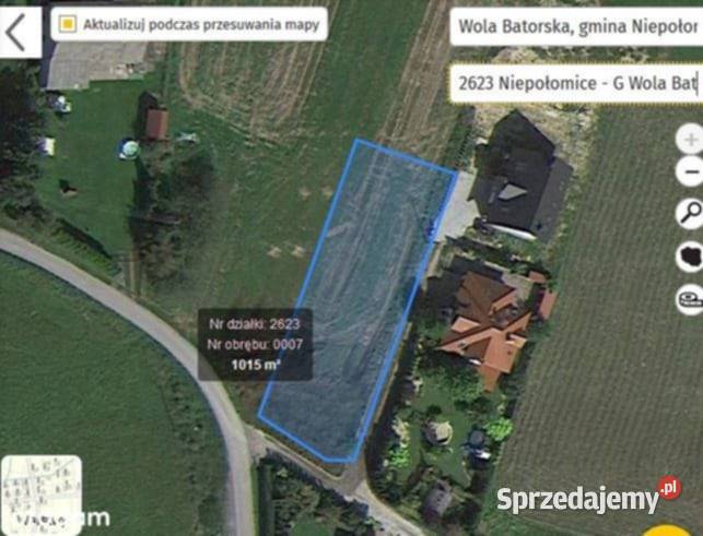Działka budowlana 10 arów Niepołomice Wola Wola Batorska sprzedam