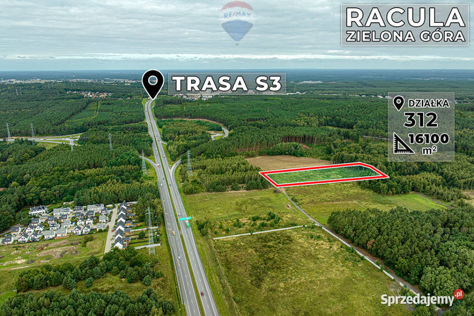 Teren pod usługi i produkcję Racula 161 ha 0m Zielona Góra