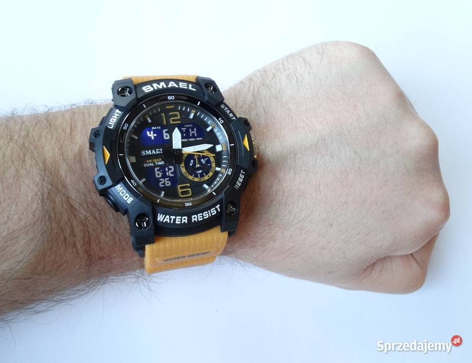 Militarny zegarek Smael sportowy pomarańczowy lubuskie