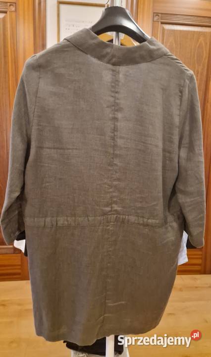 ŻAKIET marki Solar damski lniany zielony Lublin