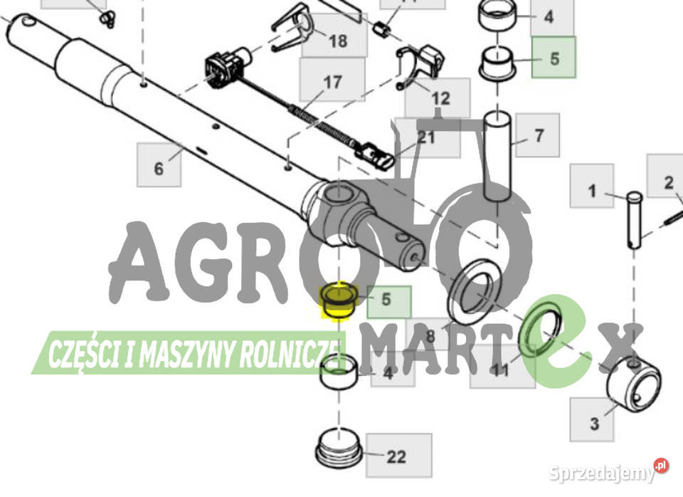 R552335 R341360 TULEJKA JD Wichrów