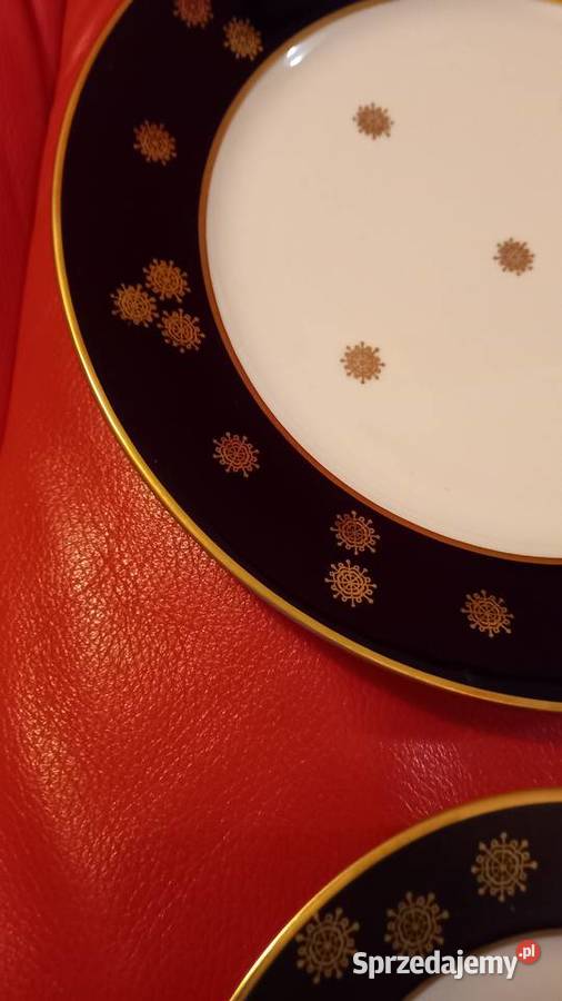 komplet deserowyporcelana stara Anglia Talerze i talerzyki Warszawa