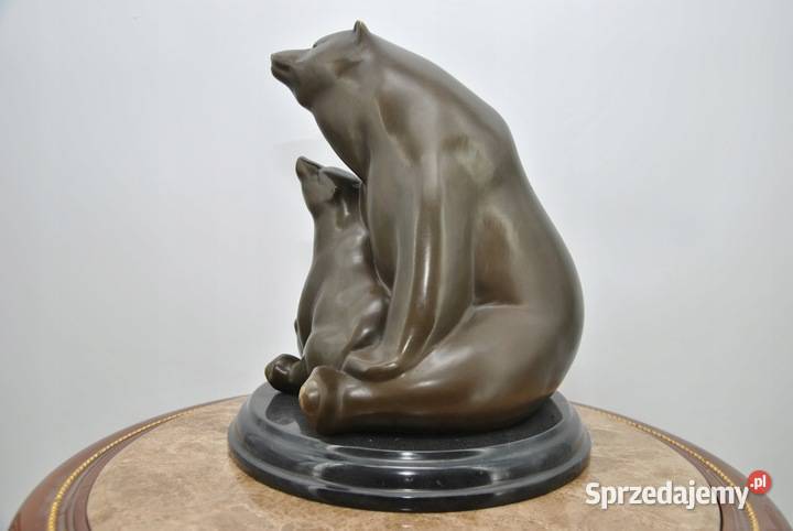 Rodzina Niedźwiedzi Dwa Misie Niedźwiedź Figura Kraków sprzedam
