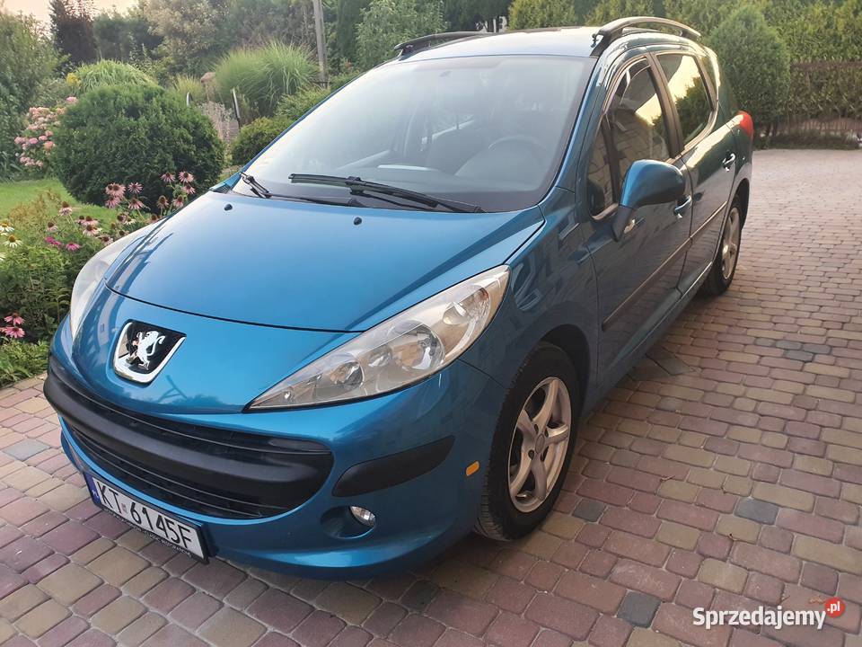 PEUGEOT 207 BENZYNA 14 Z GAZEM 2009 relingi dachowe Łęg Tarnowski