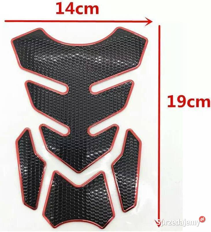 Tankpad Tank Pad 4el Obwódka Red 195x14