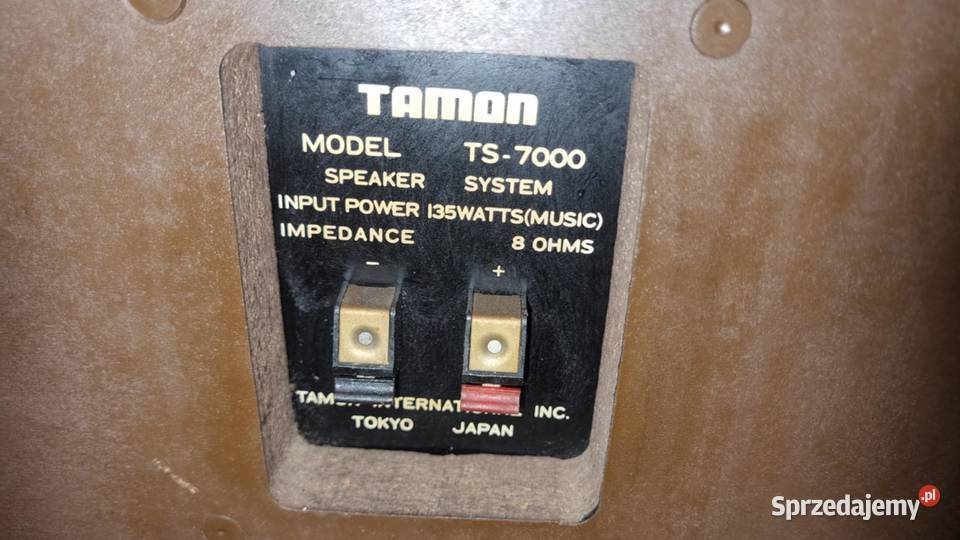 Unikatowe kolumny TAMON TS 7000 LOUDSPEAKERS Elektronika Warta sprzedam