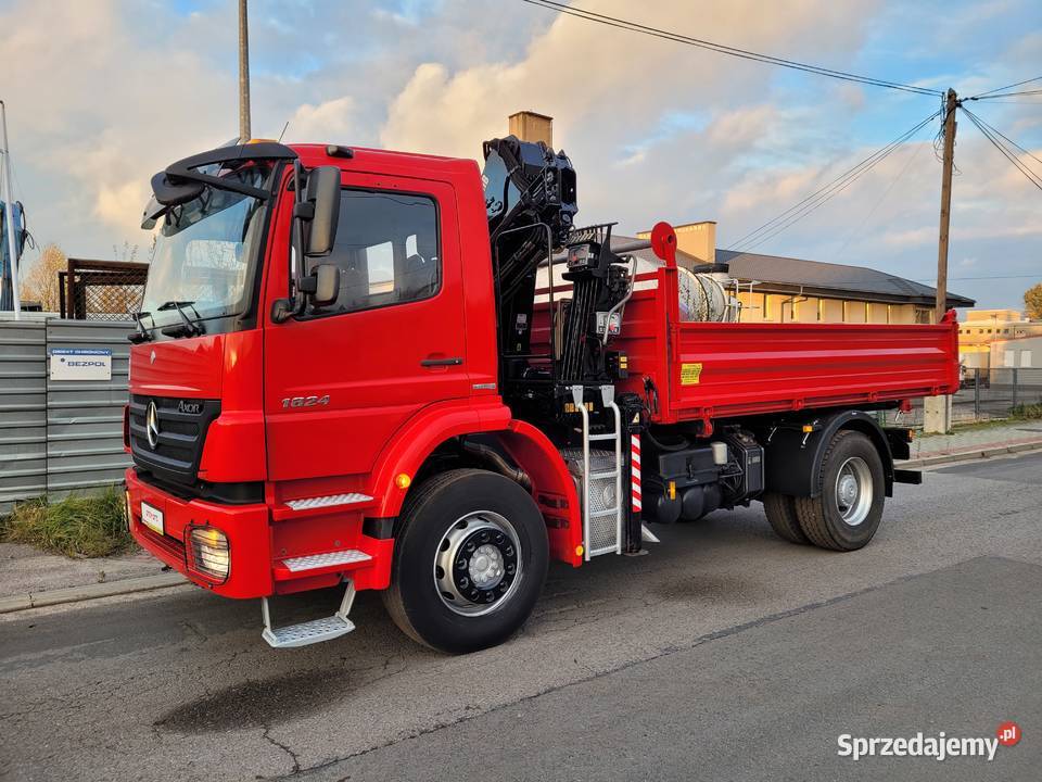 Mercedes AXOR 1824 Kiper HDS HIAB 099 Dźwig podkarpackie Łańcut