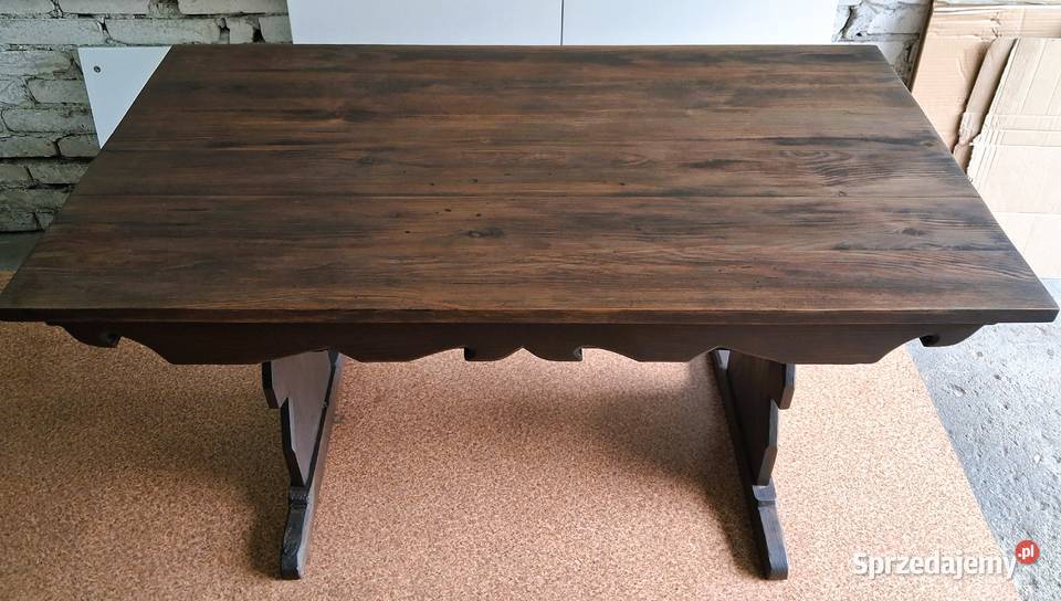 Stół z drewna palisander Cepelia PRL