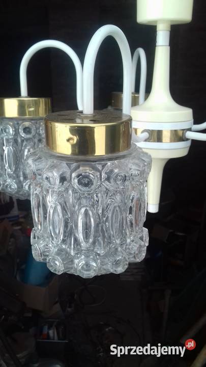 Retro lampa wiszaca z 60 tych lat firmy Kamenick Lubań