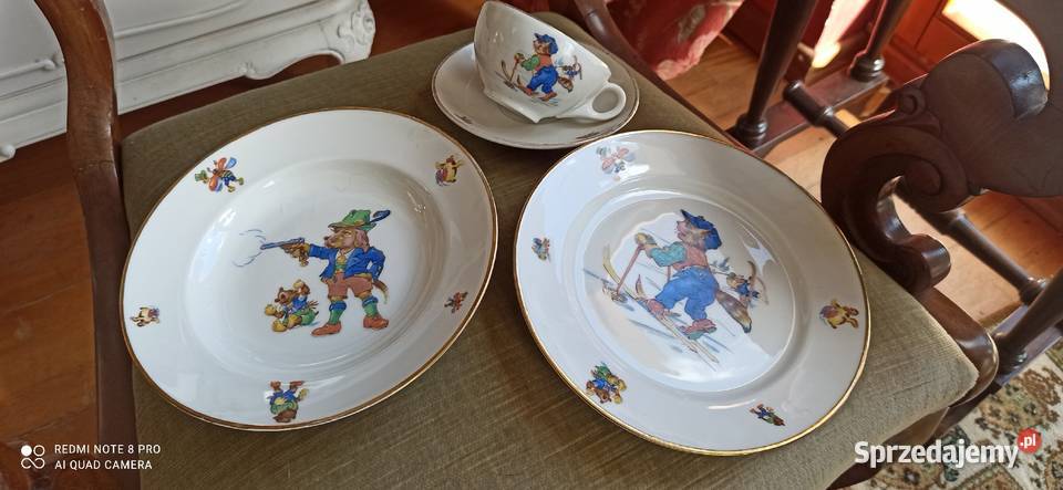 Komplet śniadaniowy dziecka z postaciami z bajek pomorskie Gdańsk