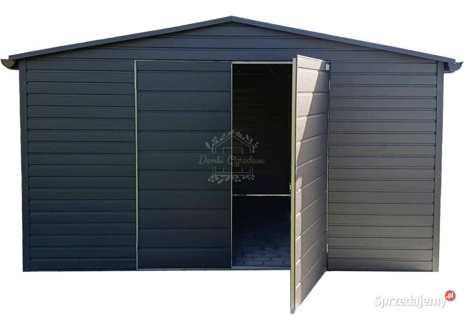 Schowek domek ogrodowy 45x35m antracyt rynny Oświęcim