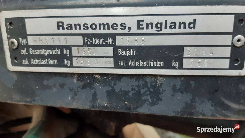 Kosiarka samojezdna Jacobsen HR5111 wydajne nieuszkodzony Babimost sprzedam