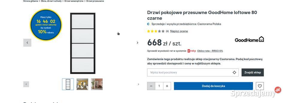 Drzwi przesuwne 80 205 Nysa