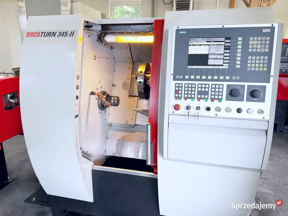 Tokarka CNC EMCO TURN 345 II podajnik oś C z Zabór sprzedam