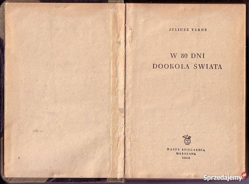 6709 W 80 DNI DOOKOŁA ŚWIATA JULIUSZ VERNE Proza i poezja Czyrna