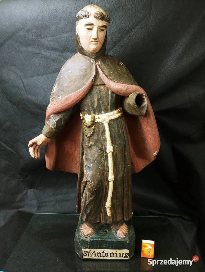 Rzeźba Święty Antoni 695 Drewno Dąb Nowa Sól