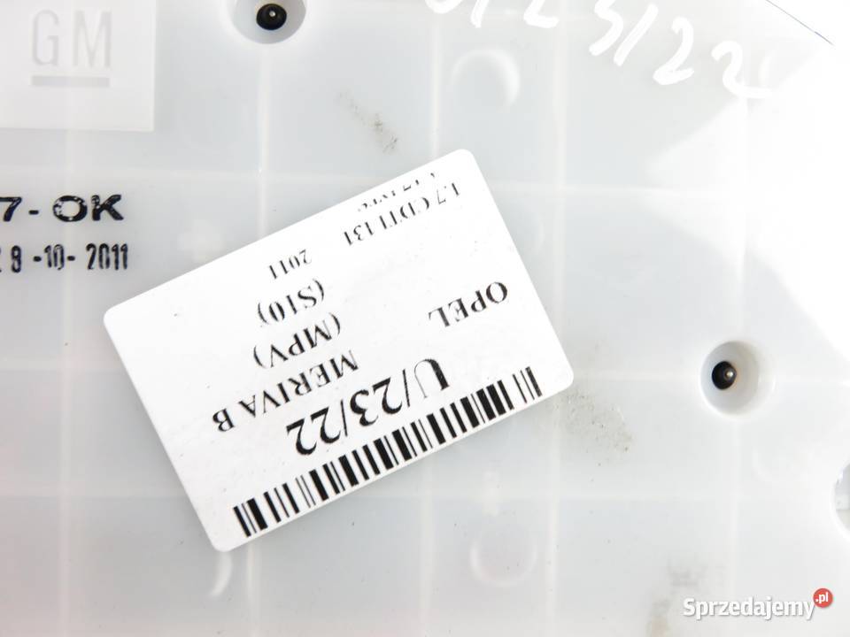 LICZNIK OPEL MERIVA B 17 CDTI 13349547 małopolskie sprzedam