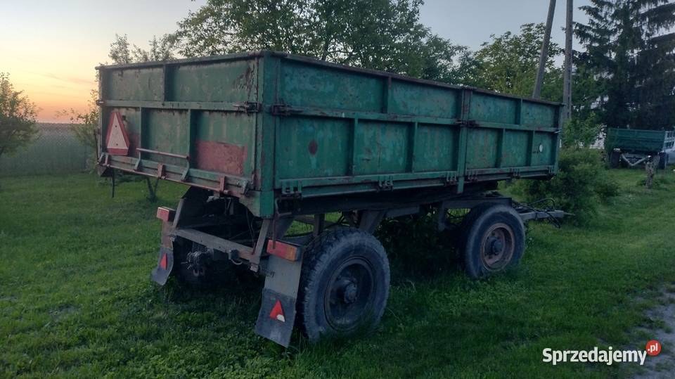 Przyczepa wywrotka rolnicza D55 tandem D47 Rok produkcji 1992 Łosice