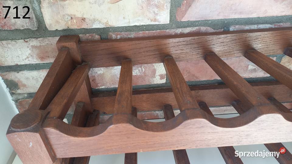 Stojak na wino drewniany dębowy 12 butelek 712 Gawroniec