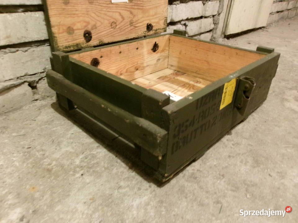 Skrzynia wojskowa drewniana wym 71x32x wys 41 Legionowo